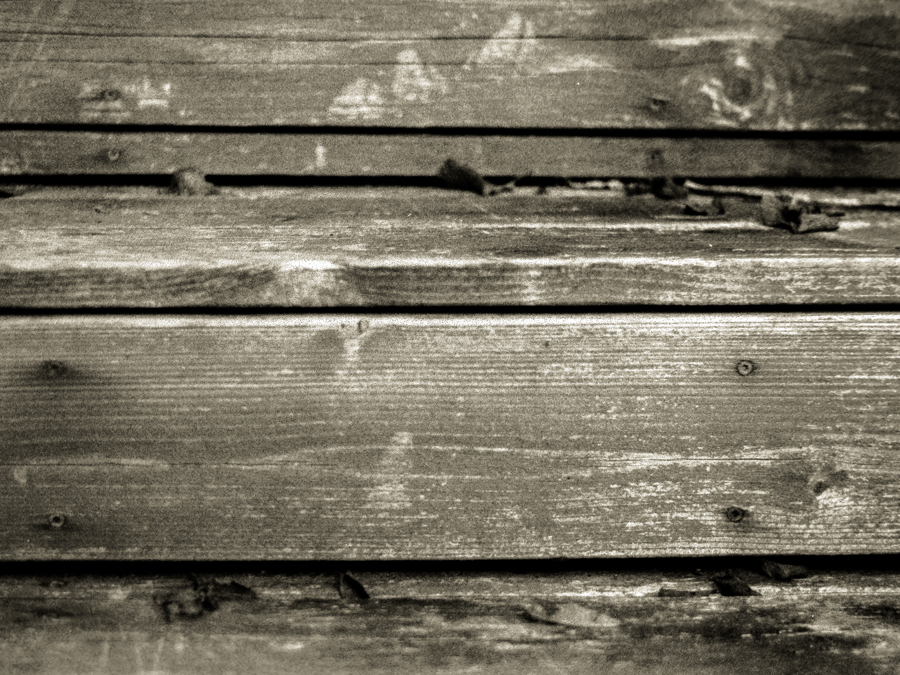 Two images of our back deck.